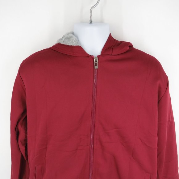 Men's Zip Up Heavyweight Hooded  Fleece Lined Jacket XL NWOT - Picture 3 of 7